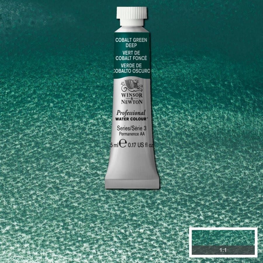Winsor & Newton Professionele Aquarelverf 5 ml Cobalt Green Deep 185