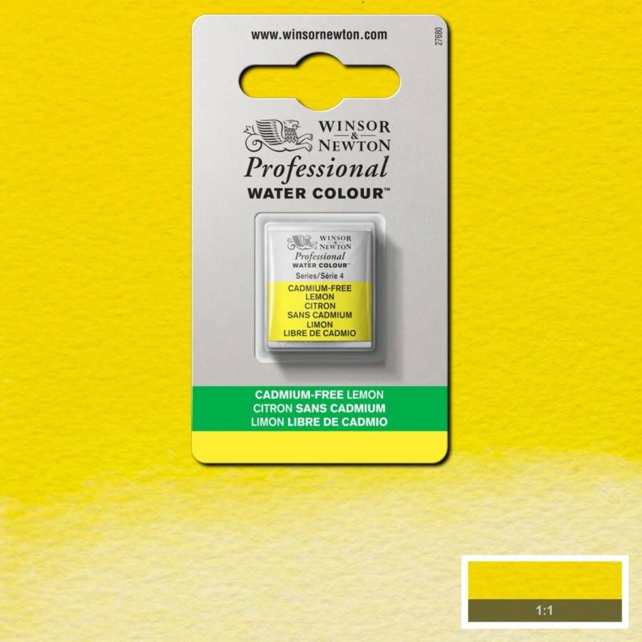 Winsor & Newton Professionele Aquarelverf Halve Nap Cadmium Free Lemon