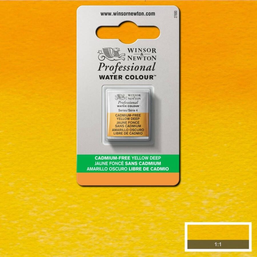 Winsor & Newton Professionele Aquarelverf Halve Nap Cadmium Free Yellow Deep