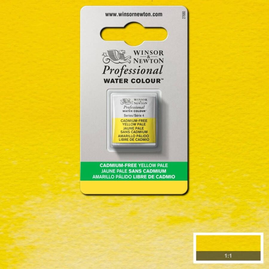 Winsor & Newton Professionele Aquarelverf Halve Nap Cadmium Free Yellow Pale