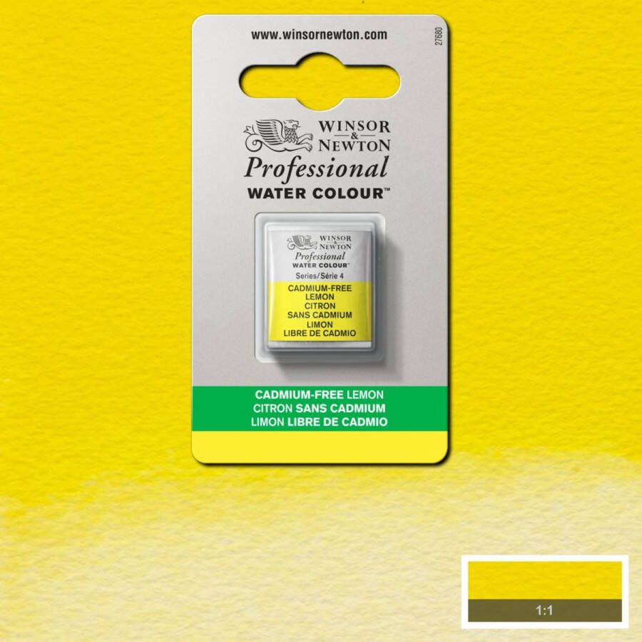 Winsor & Newton Professionele Aquarelverf Halve nap Cadmium Lemon