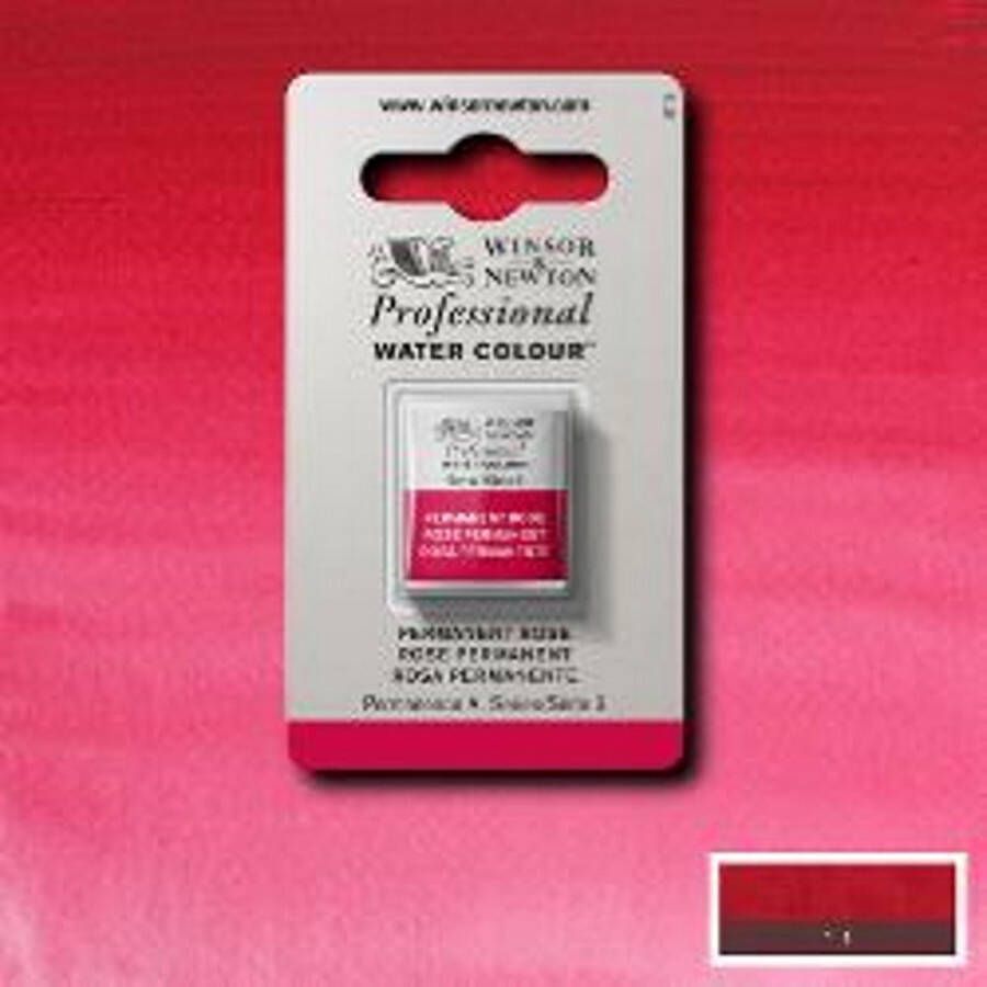 Winsor & Newton Professionele Aquarelverf Halve nap Permanent Rose