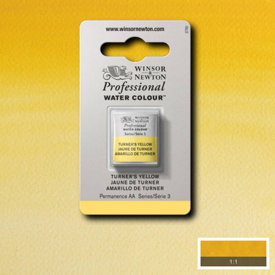 Winsor & Newton Professionele Aquarelverf Halve Nap Turner's Yellow