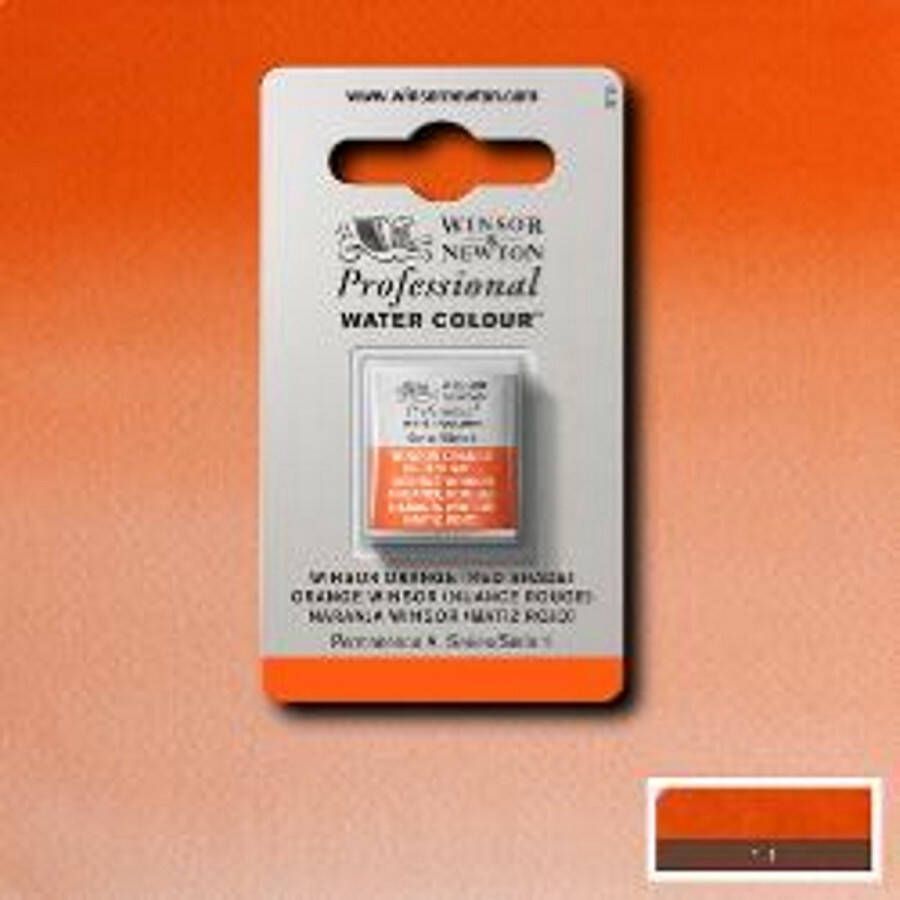 Winsor & Newton Professionele Aquarelverf Halve Nap Winsor Orange (Red Shade)