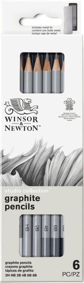 Winsor & Newton Studio Collection 6 Graphite Pencil Set