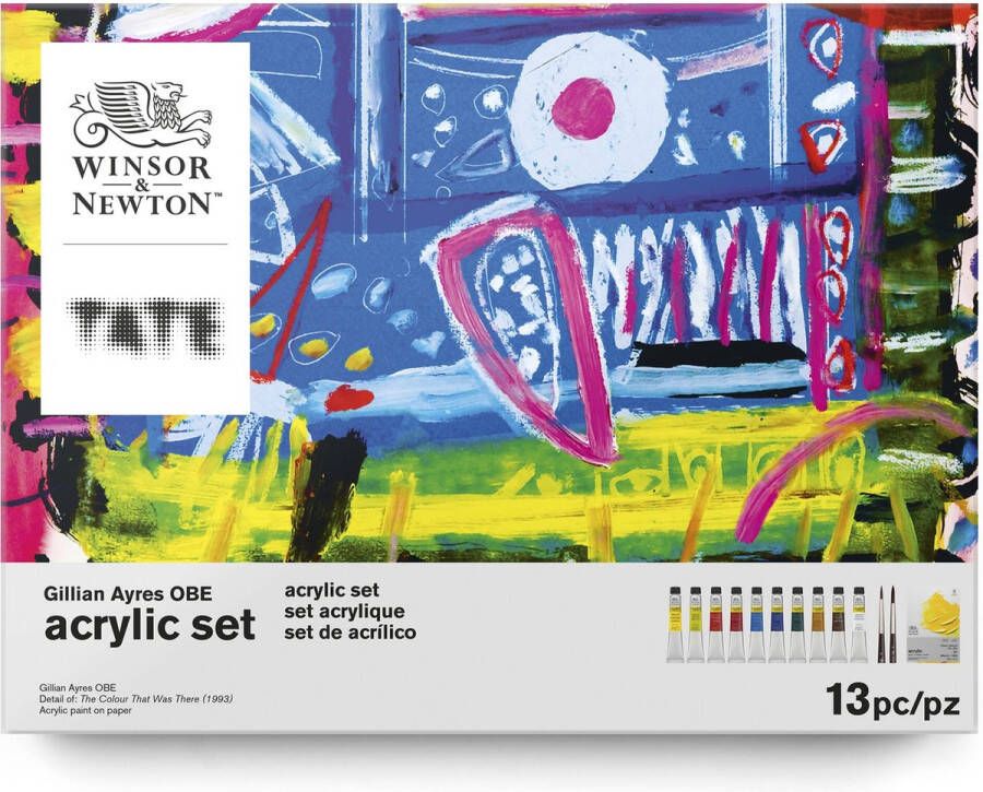 Winsor & Newton TATE Gallery Acrylverfset Gillian Ayres OBE