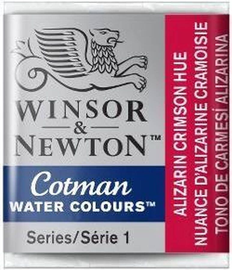 Winsor & Newton W&N Cotman Aquarelverf Half Napje Aliz Crimson Hue