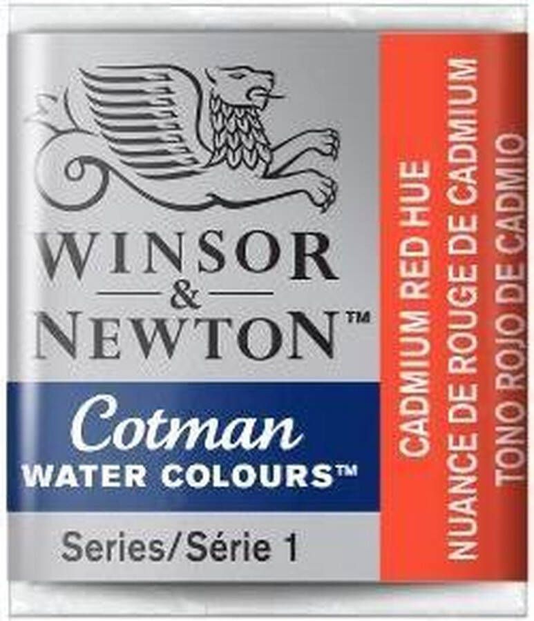 Winsor & Newton W&N Cotman Aquarelverf Half Napje Cadmium Red Hue