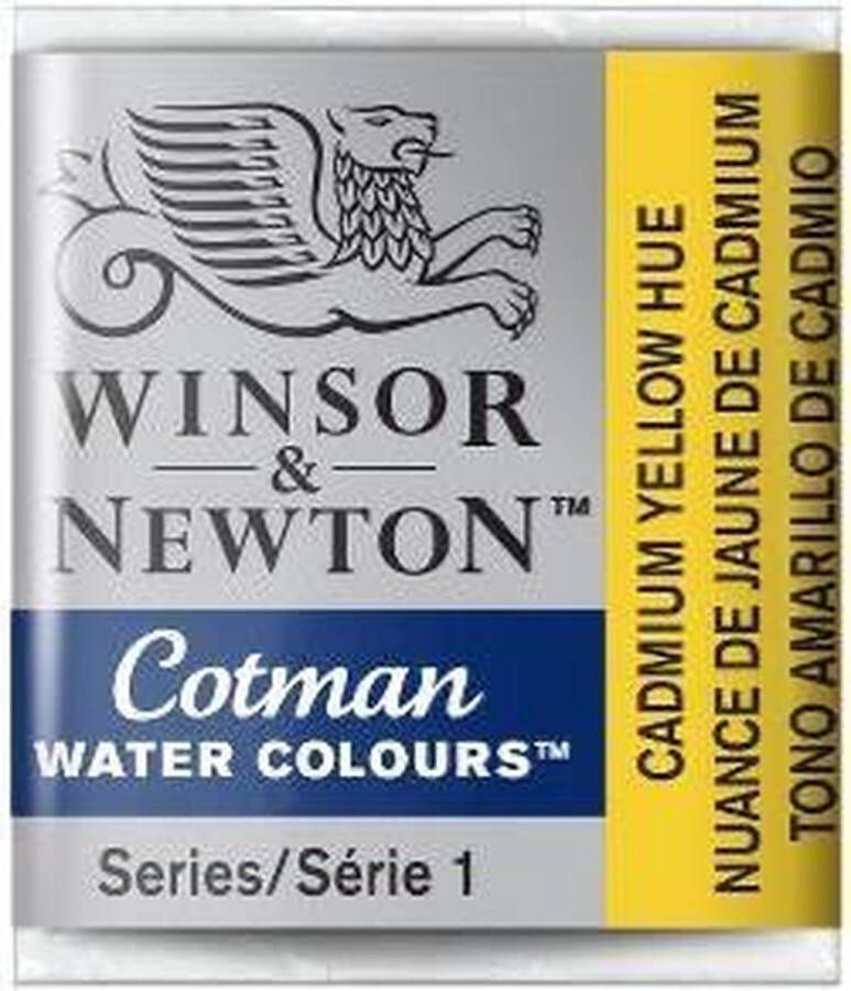 Winsor & Newton W&N Cotman Aquarelverf Half Napje Cadmium Yellow Hue