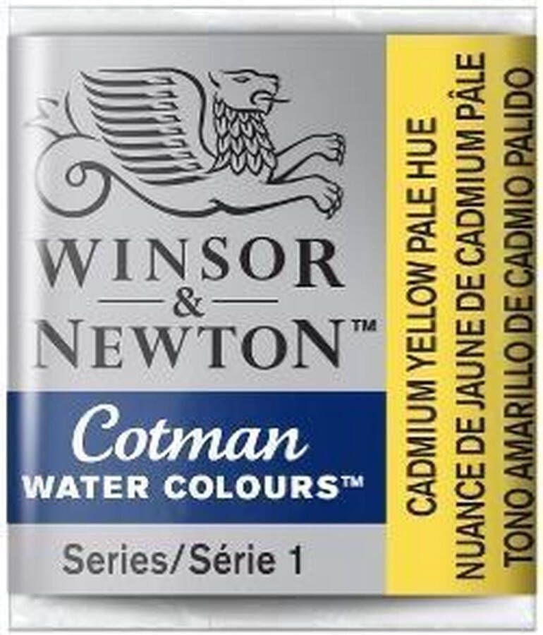 Winsor & Newton W&N Cotman Aquarelverf Half Napje Cadmium Yellow Pale Hue