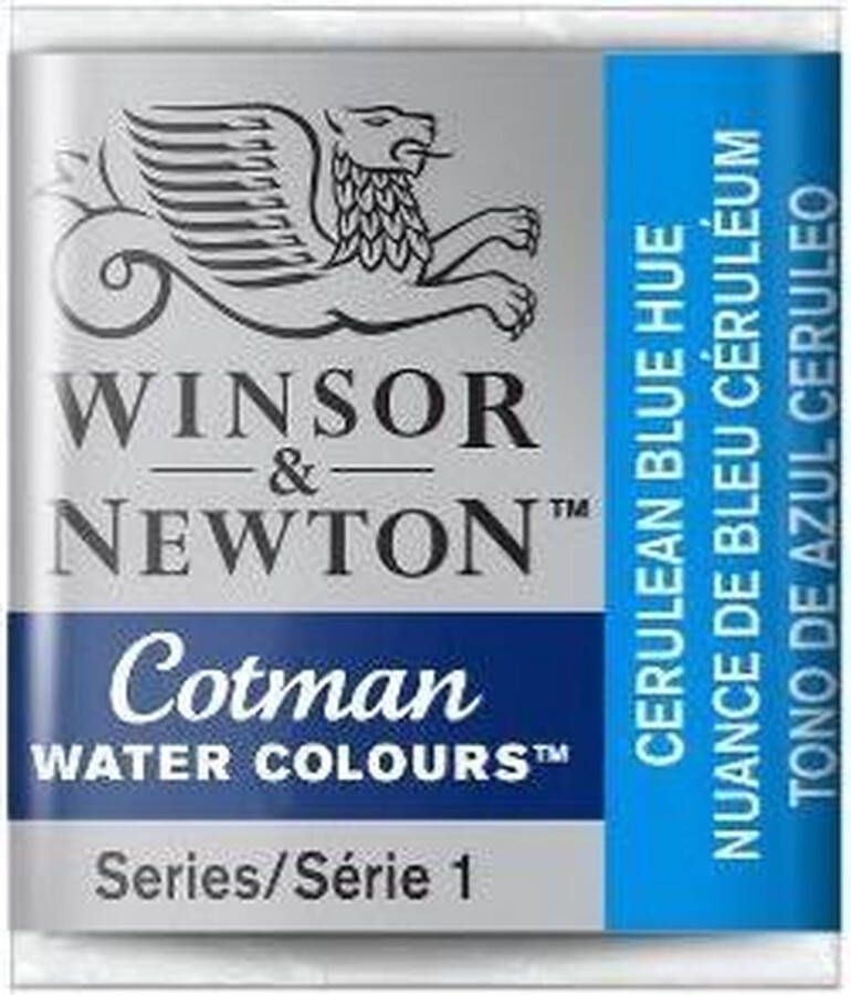 Winsor & Newton W&N Cotman Aquarelverf Half Napje Ceru'n Blue Hue