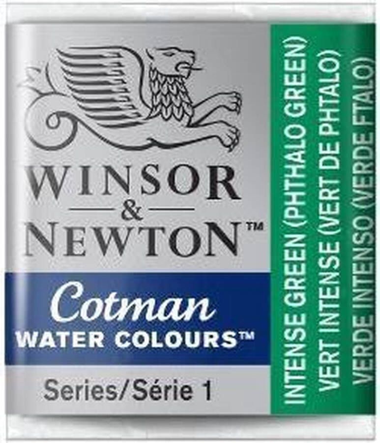 Winsor & Newton W&N Cotman Aquarelverf Half Napje Intense Green