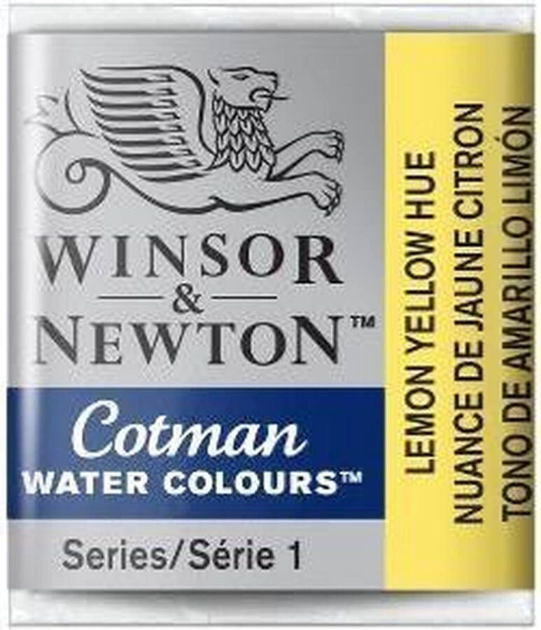 Winsor & Newton W&N Cotman Aquarelverf Half Napje Lemon Yellow Hue