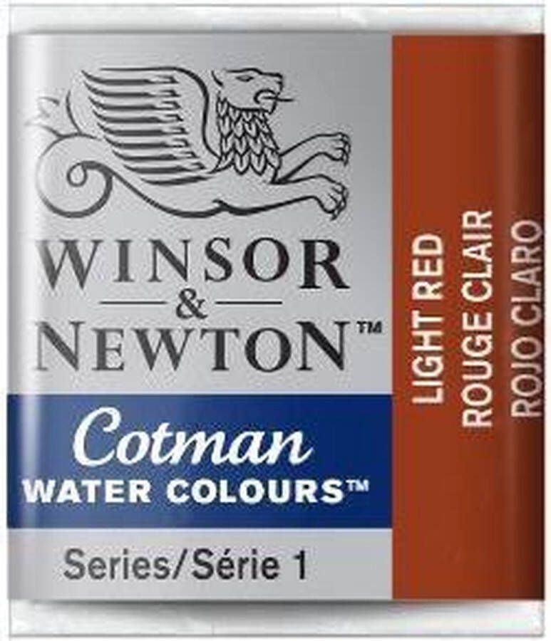 Winsor & Newton W&N Cotman Aquarelverf Half Napje Light Red