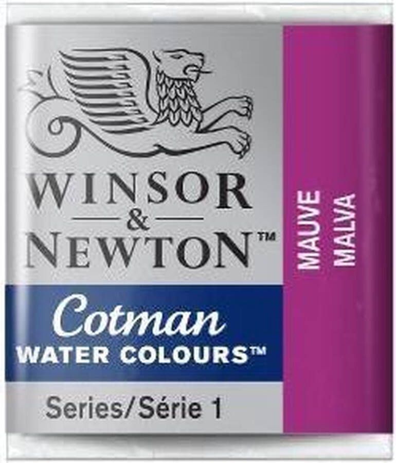Winsor & Newton W&N Cotman Aquarelverf Half Napje Mauve