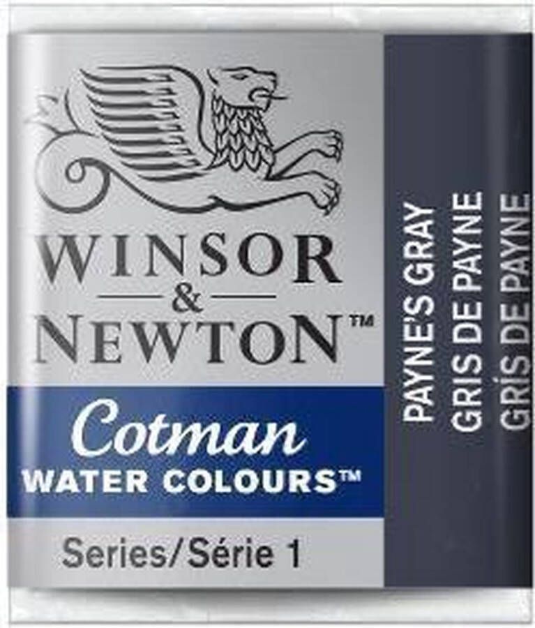 Winsor & Newton W&N Cotman Aquarelverf Half Napje Paynes Gray