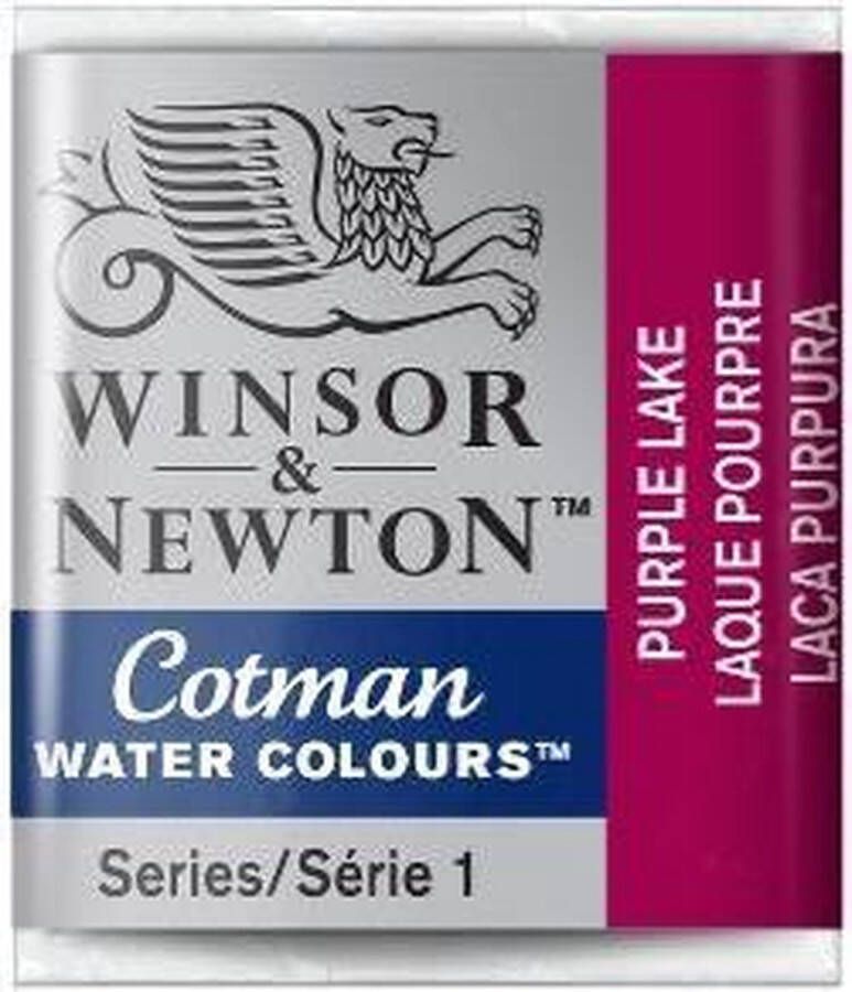 Winsor & Newton W&N Cotman Aquarelverf Half Napje Purple Lake