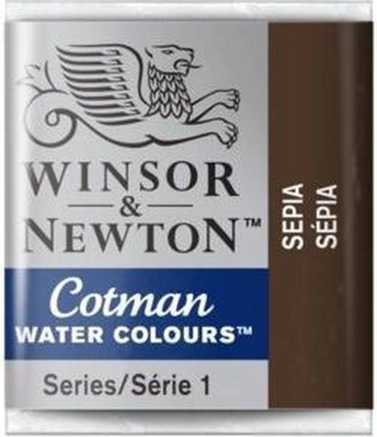 Winsor & Newton W&N Cotman Waterverf Half Napje SEPIA