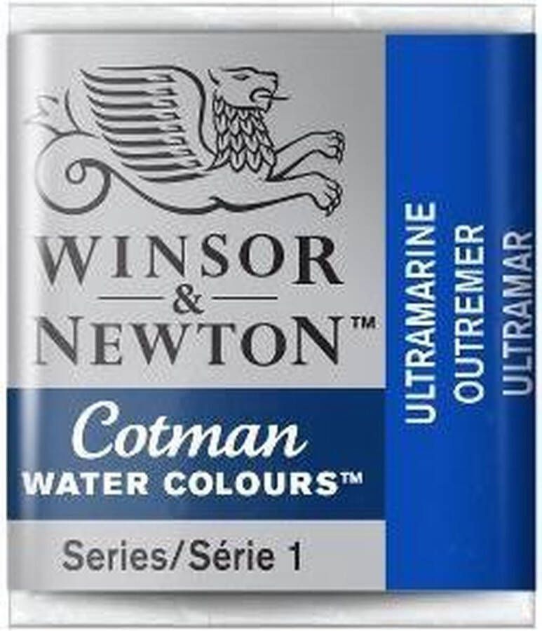 Winsor & Newton W&N Cotman Waterverf Half Napje ULTRAMARINE