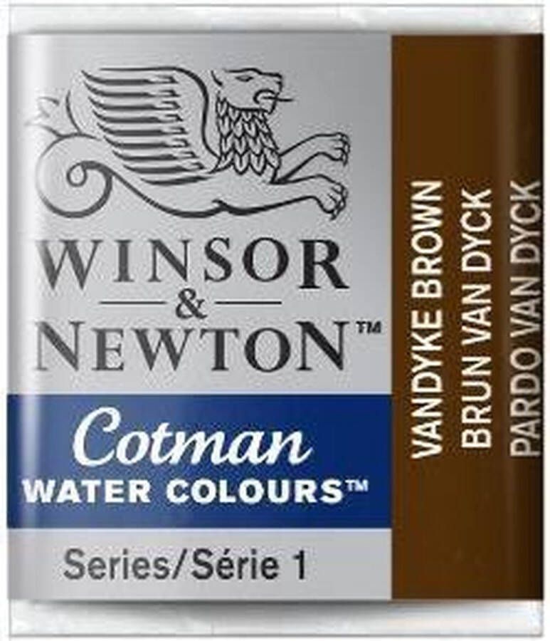 Winsor & Newton W&N Cotman Waterverf Half Napje VANDYKE BROW