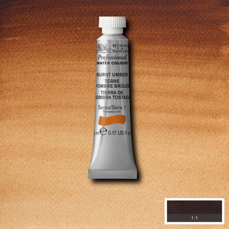 Winsor & Newton W&N Professional Aquarelverf 5ml | Burnt Umber