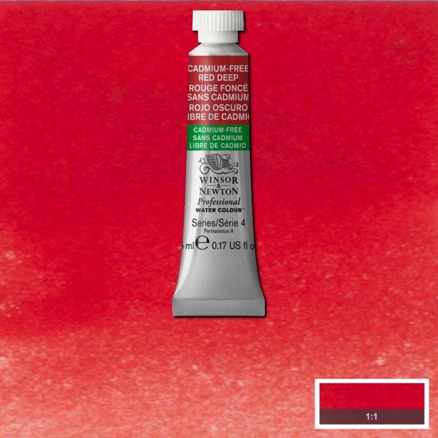 Winsor & Newton W&N Professional Aquarelverf 5ml | Cadmium-Free Red Deep