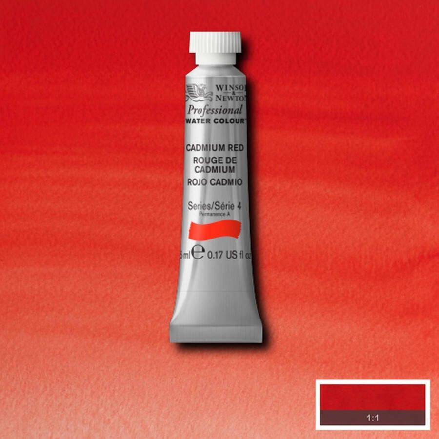 Winsor & Newton W&N Professional Aquarelverf 5ml | Cadmium Red