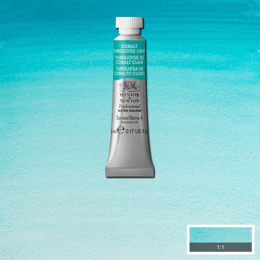 Winsor & Newton W&N Professional Aquarelverf 5ml | Cobalt Turquoise Light