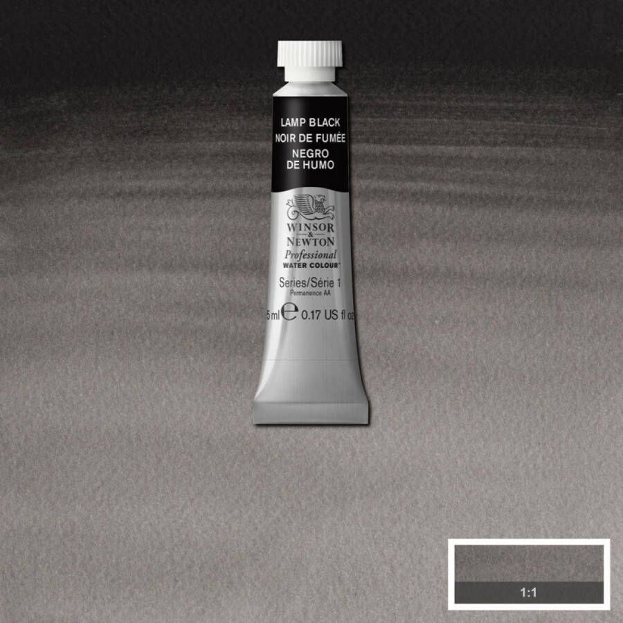 Winsor & Newton W&N Professional Aquarelverf 5ml | Lamp Black