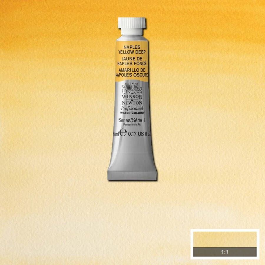 Winsor & Newton W&N Professional Aquarelverf 5ml | Naples Yellow Deep