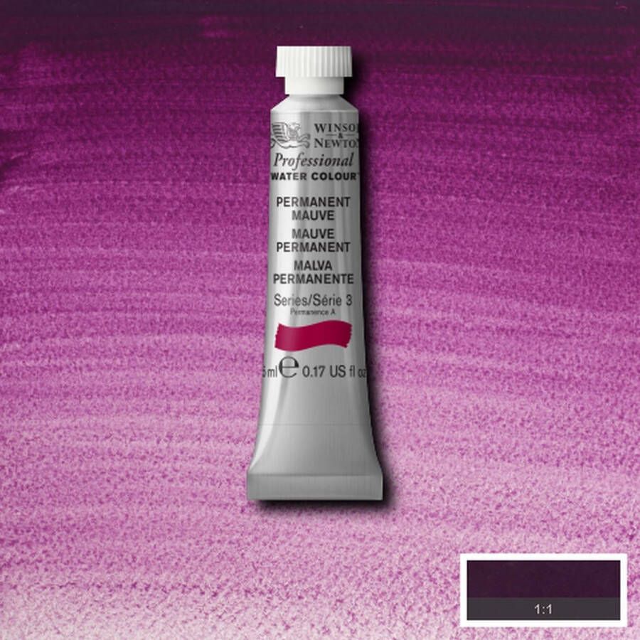 Winsor & Newton W&N Professional Aquarelverf 5ml | Permanent Mauve