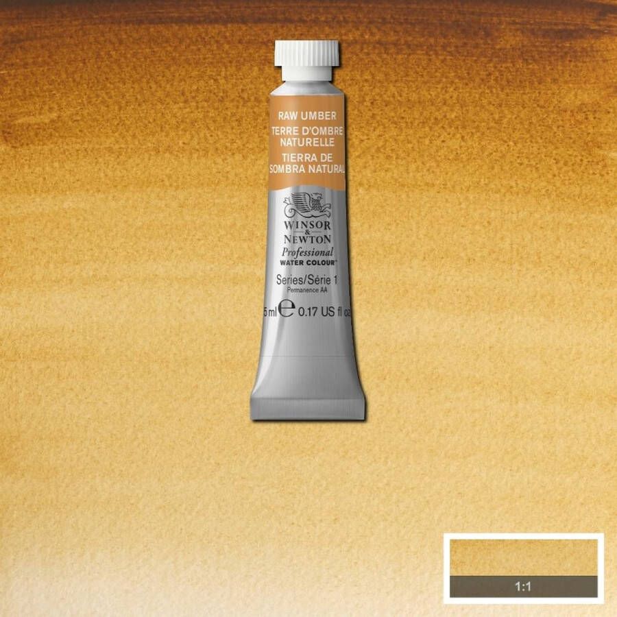 Winsor & Newton W&N Professional Aquarelverf 5ml | Raw Umber