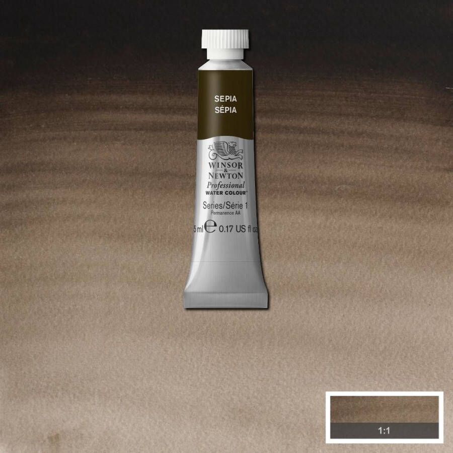 Winsor & Newton W&N Professional Aquarelverf 5ml | Sepia