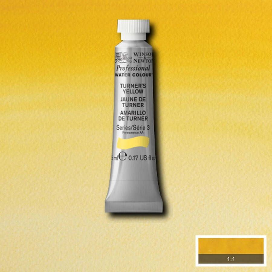 Winsor & Newton W&N Professional Aquarelverf 5ml | Turner's Yellow