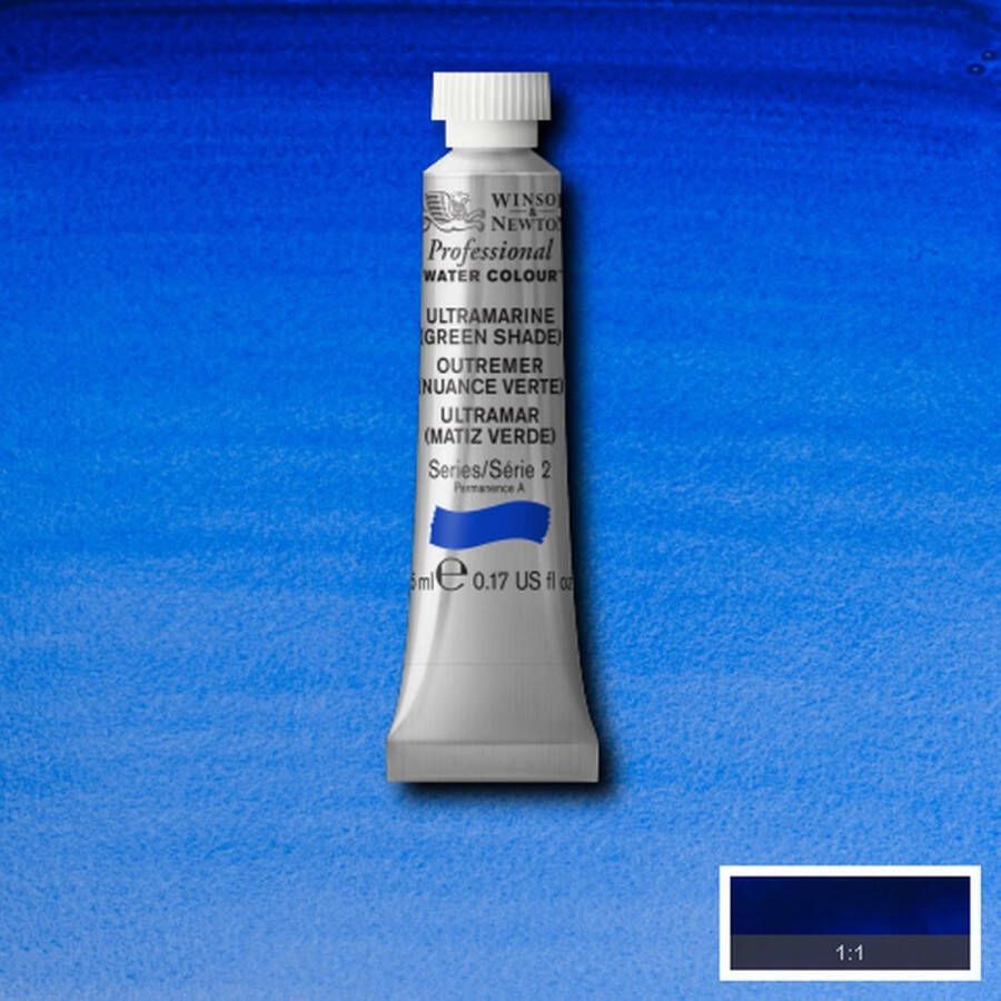 Winsor & Newton W&N Professional Aquarelverf 5ml | Ultramarine (Green Shade)