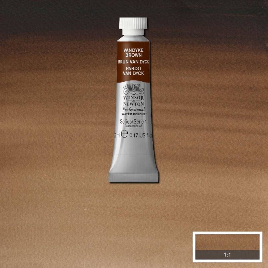 Winsor & Newton W&N Professional Aquarelverf 5ml | Vandyke Brown