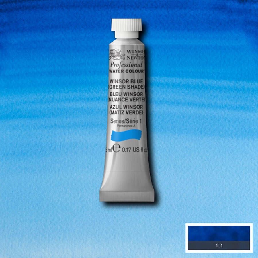 Winsor & Newton W&N Professional Aquarelverf 5ml | Winsor Blue (Green Shade)