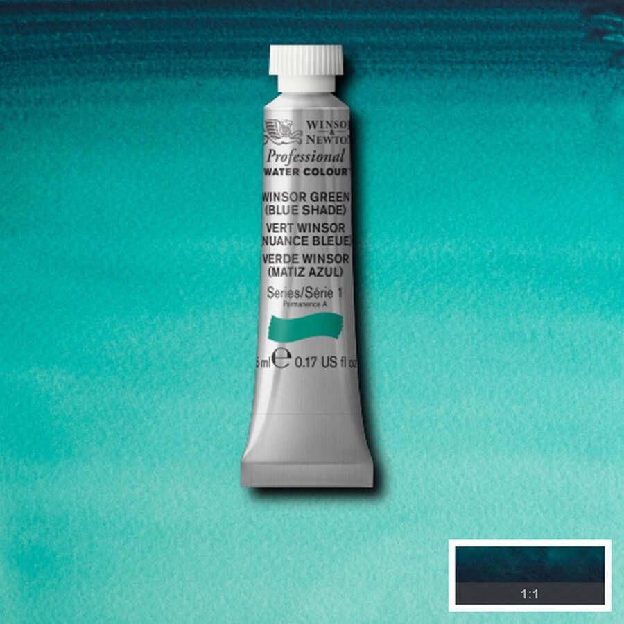 Winsor & Newton W&N Professional Aquarelverf 5ml | Winsor Green (Blue Shade)