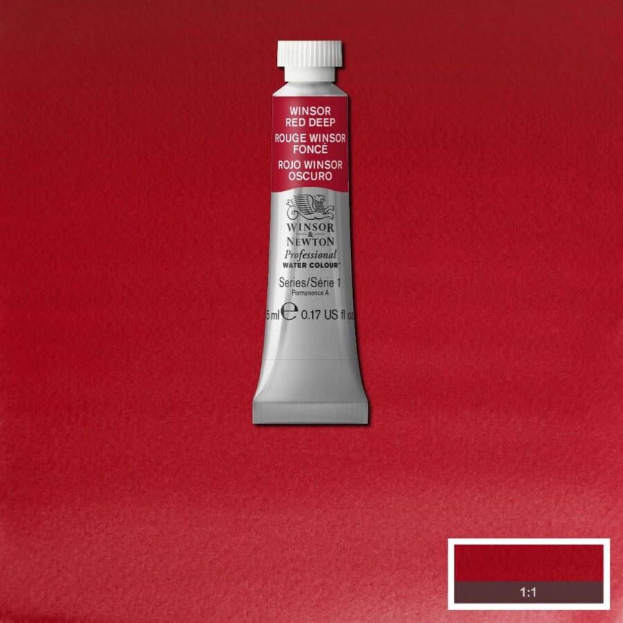 Winsor & Newton W&N Professional Aquarelverf 5ml | Winsor Red Deep