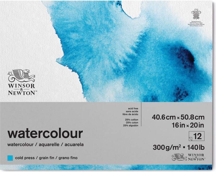 Winsor & Newton Watercolour Blok 300 g m2 17.8 x 25.4 cm 12 vel