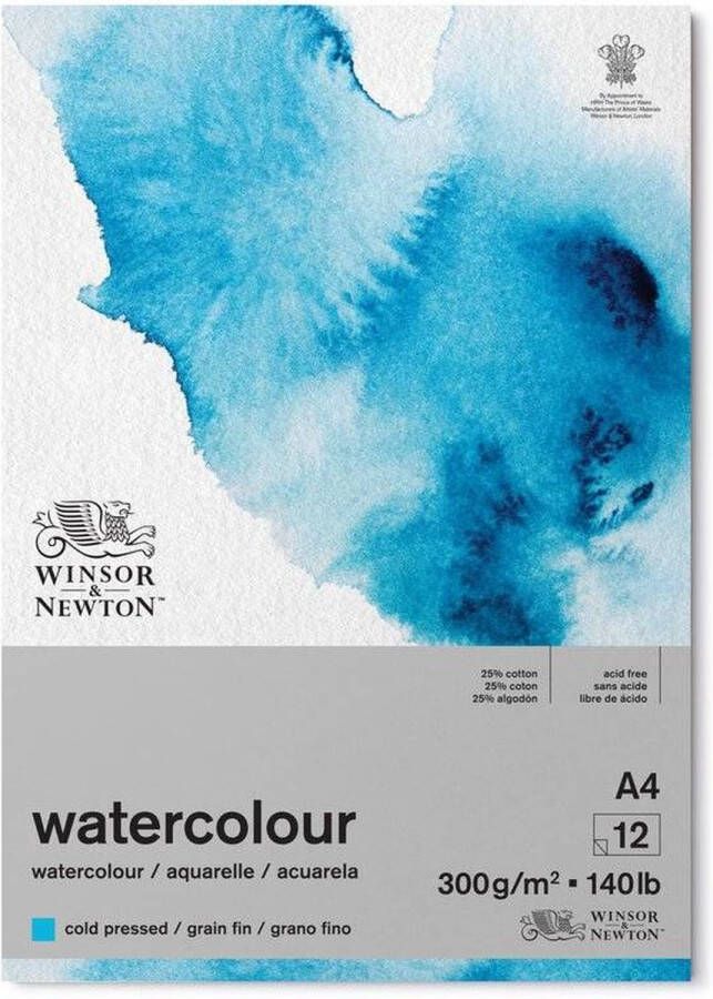 Winsor & Newton Watercolour Blok 300 g m2 A4 12 vel