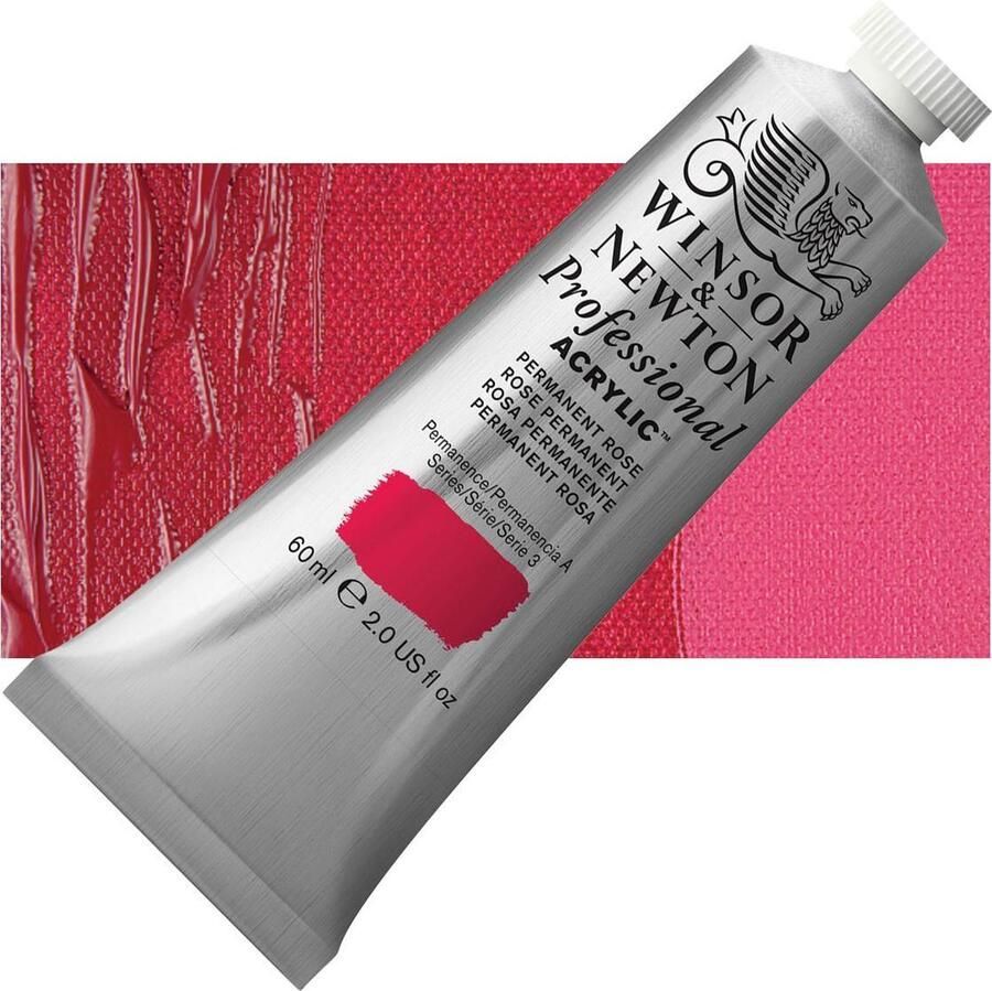 Winsor & Newton Professional Acrylic Tube Permanent Rose (502) 60 ml