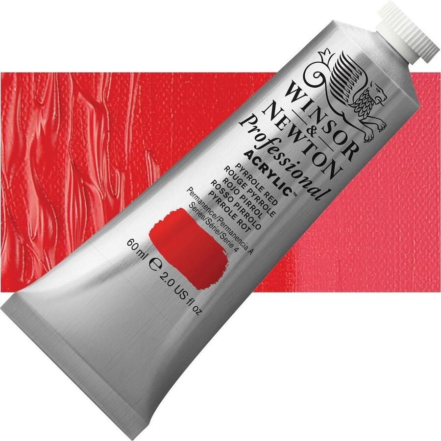 Winsor & Newton Professional Acrylic Tube Pyrrole Red (534) 60 ml