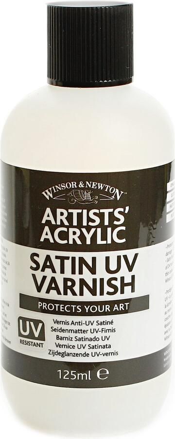 Winsor & Newton W&N Artists Acrylic Zijdeglanzende UV-vernis Flesje á 125ml