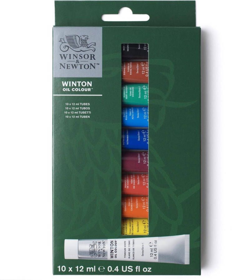 Winsor & Newton Winton Oil Colour 10x12ml Beginners set