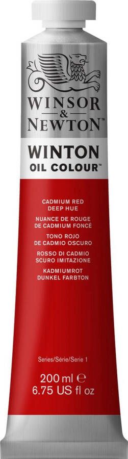 Winsor & Newton Winton Oil Colours 200ml Cadmium Red Deep Hue