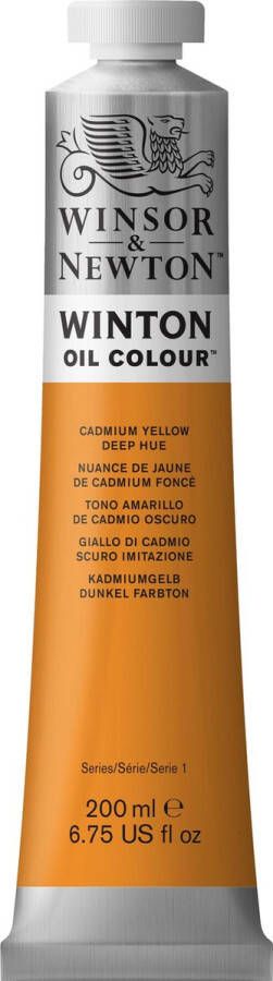 Winsor & Newton Winton Oil Colours 200ml Cadmium Yellow Deep Hue