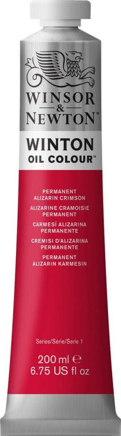 Winsor & Newton Winton Oil Colours 200ml Permanent Alizarin Crimson