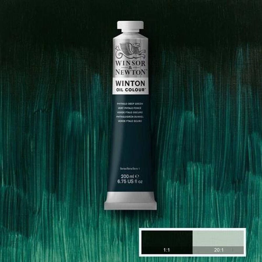 Winsor & Newton Winton Olieverf 200ML Phthalo Deep Green 048