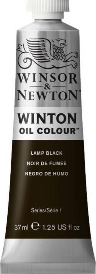 Winsor & Newton Winton olieverf 37 ml Ivoor Zwart